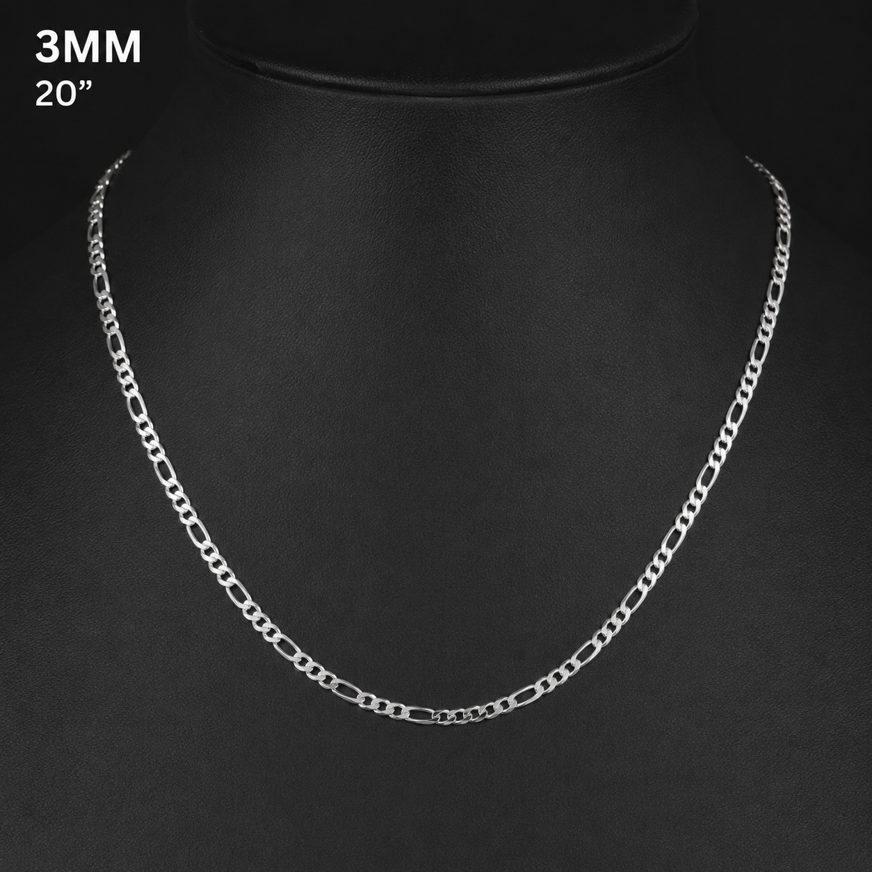 Figaro Chain Necklace Stainless Steel β Multiple Sizes Available - Image 4