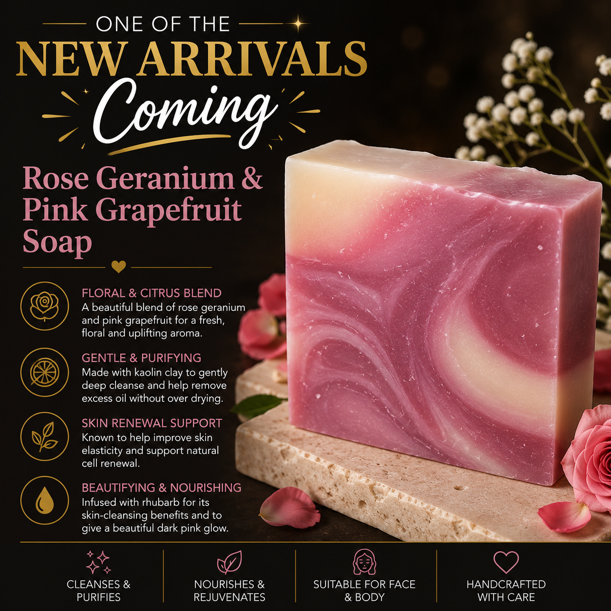 rose pink grapefruit